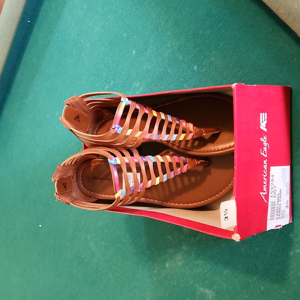 Cute Brown/Multi Color Sandals